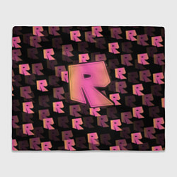 Плед флисовый ROBLOX ЛОГО, цвет: 3D-велсофт