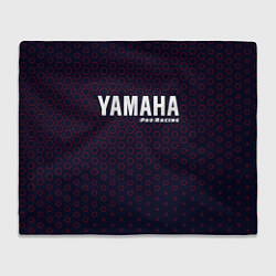 Плед флисовый YAMAHA Pro Racing Соты, цвет: 3D-велсофт