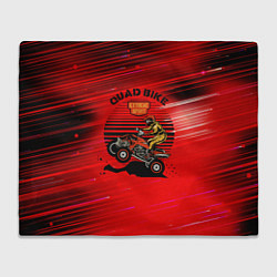 Плед флисовый QUAD BIKE Квадроцикл, цвет: 3D-велсофт