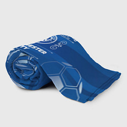 Плед флисовый Manchester City FC 1, цвет: 3D-велсофт — фото 2