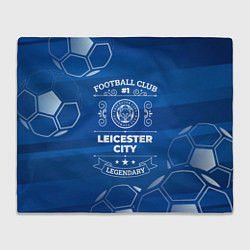 Плед флисовый Leicester City FC 1, цвет: 3D-велсофт