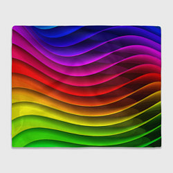 Плед Color line neon pattern Abstraction Summer 2023