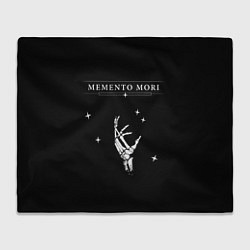 Плед флисовый Memento Mori Надпись, цвет: 3D-велсофт