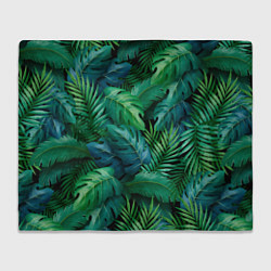 Плед Green plants pattern