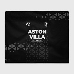 Плед флисовый Aston Villa Форма Champions, цвет: 3D-велсофт