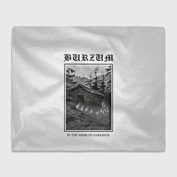 Плед флисовый In the arms of darkness - Burzum, цвет: 3D-велсофт