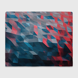 Плед флисовый Абстрактный геометрический паттерн Abstract geomet, цвет: 3D-велсофт