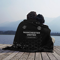 Плед флисовый Manchester United Champions Uniform, цвет: 3D-велсофт — фото 2