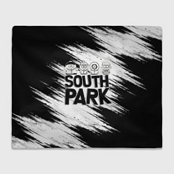 Плед Южный парк - персонажи и логотип South Park