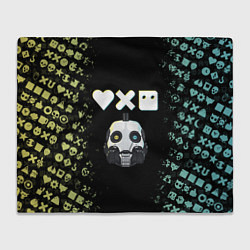 Плед Love, Death and Robots Pattern