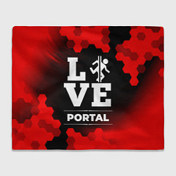 Плед флисовый Portal Love Классика, цвет: 3D-велсофт