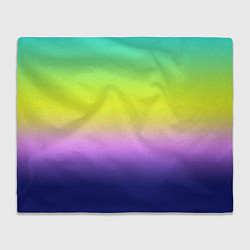 Плед флисовый Разноцветный размытый фон градиент, цвет: 3D-велсофт