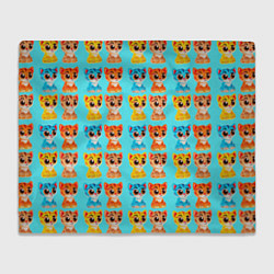 Плед флисовый COLORED KITTENS, цвет: 3D-велсофт