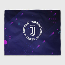 Плед Символ Juventus и круглая надпись Football Legends