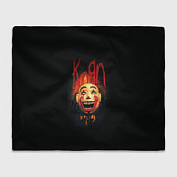 Плед флисовый KoЯn Korn обложка, цвет: 3D-велсофт