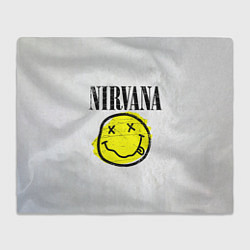 Плед Nirvana логотип гранж