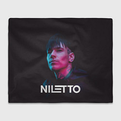 Плед флисовый Нилетто - портрет, цвет: 3D-велсофт