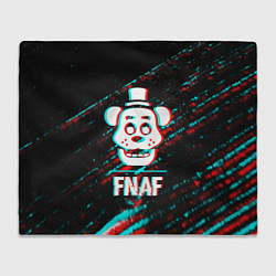 Плед FNAF в стиле Glitch Баги Графики на темном фоне
