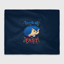 Плед Little Sonic gotta go fast