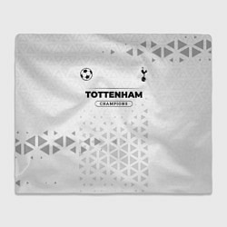 Плед флисовый Tottenham Champions Униформа, цвет: 3D-велсофт