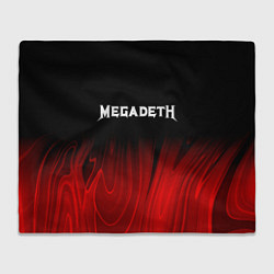 Плед флисовый Megadeth Red Plasma, цвет: 3D-велсофт