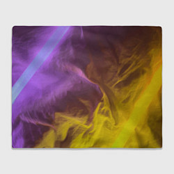 Плед Неоновые фонари на шёлковой поверхности - Фиолетов