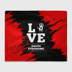 Плед флисовый Death Stranding Love Классика, цвет: 3D-велсофт