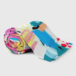 Плед флисовый Всплески красок Лето, цвет: 3D-велсофт — фото 2