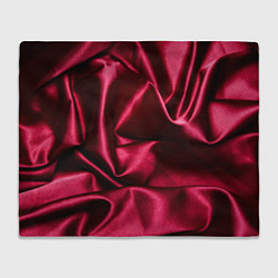 Плед флисовый Шелк Бордо, цвет: 3D-велсофт