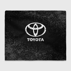 Плед Toyota с потертостями на темном фоне