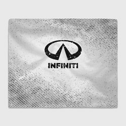 Плед Infiniti с потертостями на светлом фоне