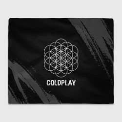 Плед Coldplay Glitch на темном фоне