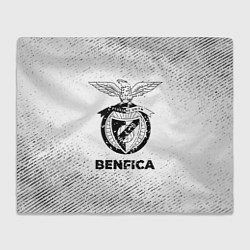 Плед Benfica с потертостями на светлом фоне