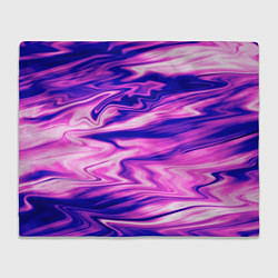 Плед Розово-фиолетовый мраморный узор