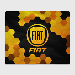 Плед флисовый Fiat - Gold Gradient, цвет: 3D-велсофт