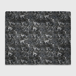 Плед Темно серый графитовый с текстурой камня
