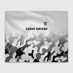 Плед Leeds United sport на светлом фоне: символ сверху