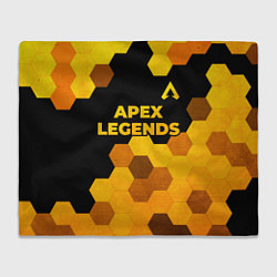Плед флисовый Apex Legends - gold gradient: символ сверху, цвет: 3D-велсофт