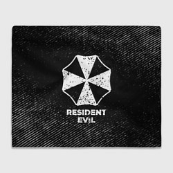 Плед Resident Evil с потертостями на темном фоне