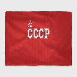 Плед флисовый Союз Советских Социалистических Республик, цвет: 3D-велсофт