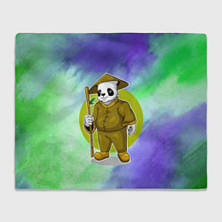 Плед флисовый Мудрая Кунг фу панда, цвет: 3D-велсофт