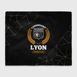 Плед Лого Lyon и надпись legendary football club на тем