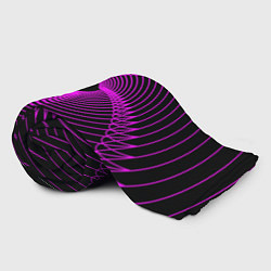 Плед флисовый Неоновая светящаяся спираль, цвет: 3D-велсофт — фото 2