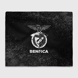 Плед Benfica с потертостями на темном фоне