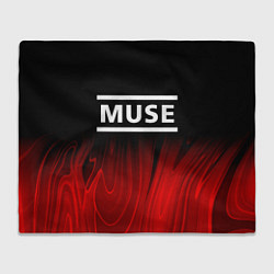 Плед флисовый Muse red plasma, цвет: 3D-велсофт