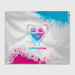 Плед Poppy Playtime neon gradient style