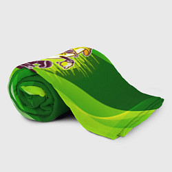 Плед флисовый Банан катится на скейте, цвет: 3D-велсофт — фото 2