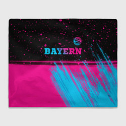 Плед Bayern - neon gradient: символ сверху