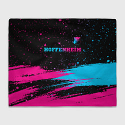 Плед Hoffenheim - neon gradient: символ сверху