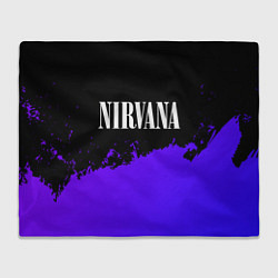 Плед Nirvana purple grunge